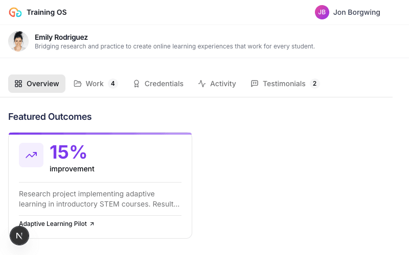 Emily Rodriguez's portfolio preview